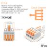 Mini Quick Wire Conductor Connector Universal Compact 2/3 Pin Splicing Push-inTerminal Block 1 in multiple out with fixing Hole