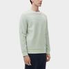 Fila Solid Color Crew Neck Casual Pullover Sweatshirt Men Sweatshirt Willow-Green F11M317204F-TQ