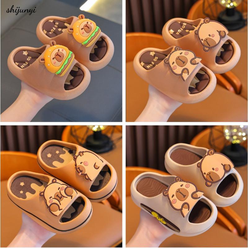 Pantofole Capibara Bambini Sandali da Bagno Ragazza Ragazzo Estate Antiscivolo Pantofole Cartone Animato Resilienza Piattaforma Rotante Pantofola Bambino