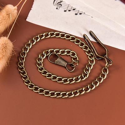Bronze Alloy Chain For Antique Quartz Women Mens Vintage For Pocket Watch