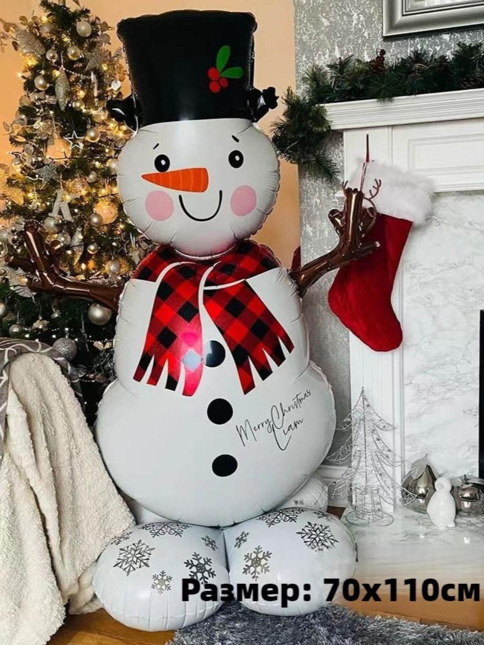 

Large Inflatable Snowman Ball, 1 Piece, For New Year Decoration. One Size