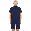 Mono Adaptable Antidesgarro Unisex Cuello Redondo Manga Corta Parte Inferior Corta Cremallera Trasera Mono de una Pieza