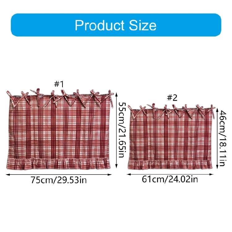 Heat Resistant Fabric Oven Curtain With Adjustable Ribbons And Elegant Ruffled Trim Cabinet Dish Washer Hide Skirt Cover