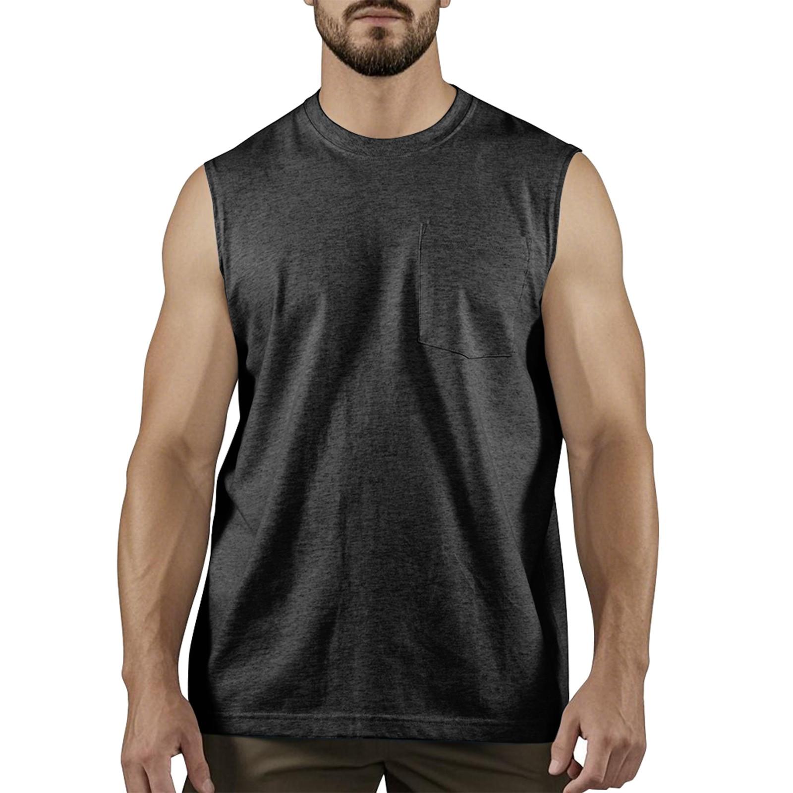 

Мужской летний модный повседневный жилет без рукавов, топы, мужской летний жилет без рукавов с принтом L