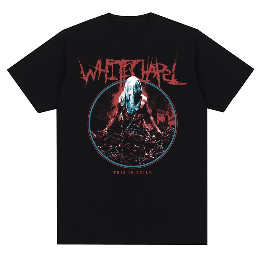 Streetwear Whitechapel Deathcore Band T-Shirt Clothing Unisex  Casual Top Short Sleeve Fashion Oversized Tee Hip Hop Classic Y2k