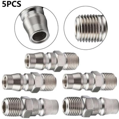 Thread Adapter Air Fitting Pneumatic Tools Air Fitting 5pcs