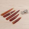 5pcs Agate Knife Burnisher Hand Craft Jewelry Making Tool for Gold Silver Polishing (Red)