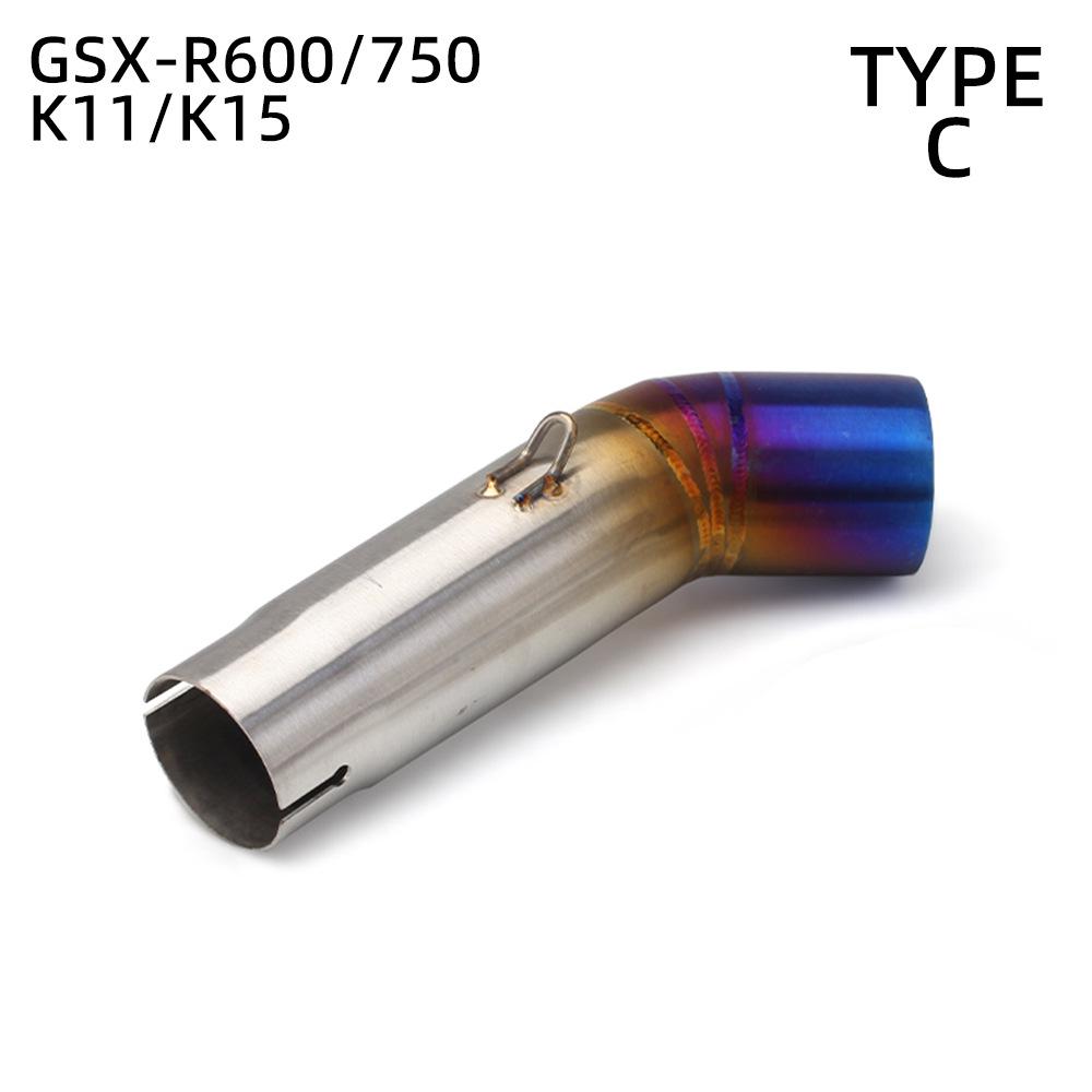 Stainless Steel Mid-Pipe Bend for GSXR600/750/1000 RK5-K9 Modification