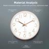 Minimalist Silent Nordic Wall Clock Multi-color High-definition Round Hanging Clock Plastic ABS Wall Electronic Time Lobby