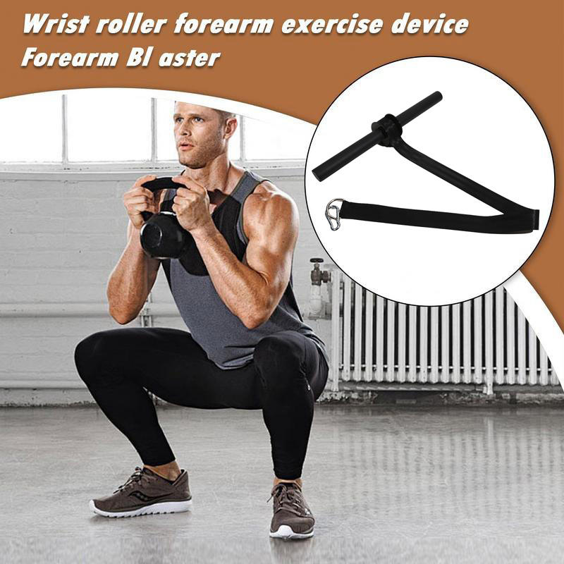 Multifunctional Forearm Strengthener Anti-Slip Workout Wrist And Forearm Blaster Roller Weight-Bearing Rope Training Fitness Equipment