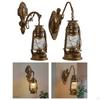 Wall Sconce Lantern Glass Light Fixtures Exterior Indoor Bedside Lamp Lighting for Porch Barn