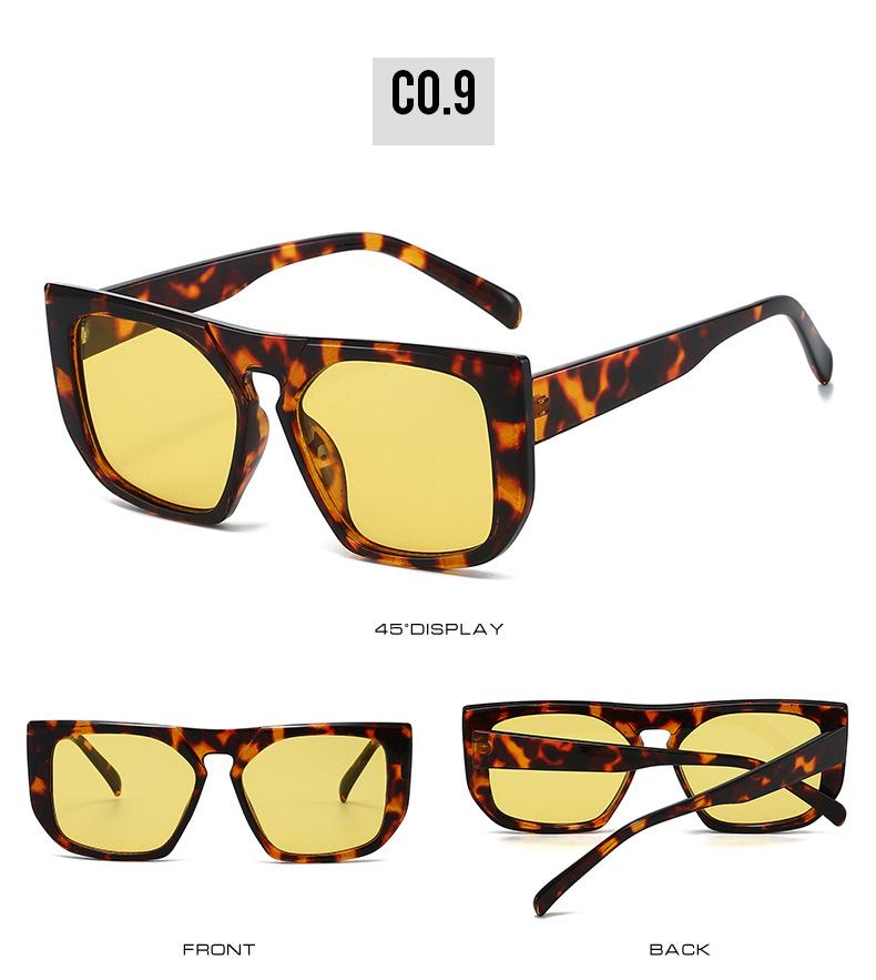 New Oversized Square Frame Women Sunglasses Fashion Brand Designer Trendy Men Sunglass Outdoor Driving Travel Eyeglasses Uv400