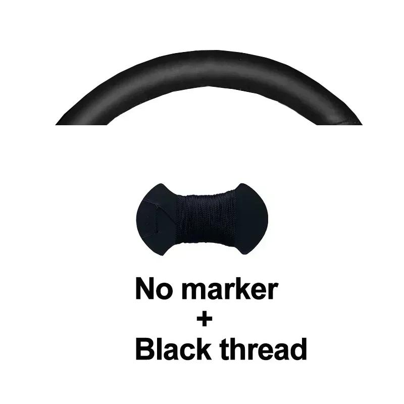 HuiER Hand Sewing Car Steering Wheel Cover Interior Accessories for Toyota Land Cruiser Prado 250 Series 2026 2026 2026