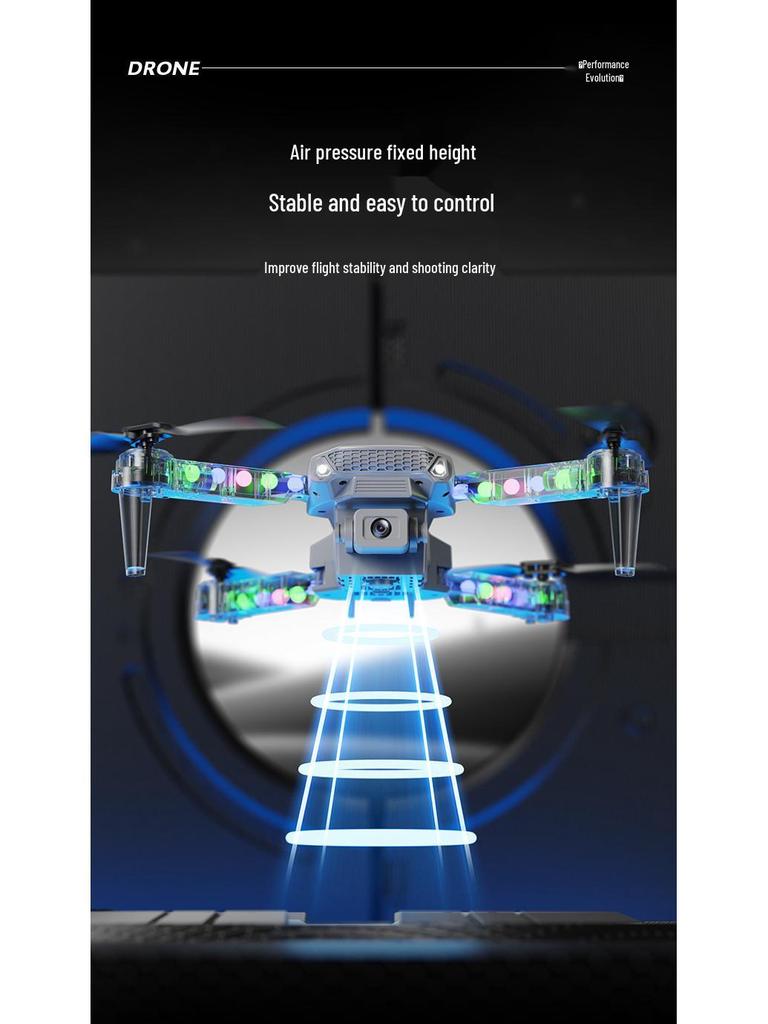 E99D Drop-Resistant Folding Drone Quadcopter with HD Aerial Photography and E88D Light Remote Control for Kids.