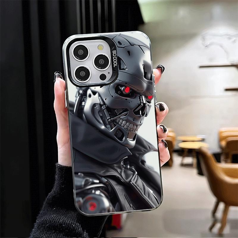 Terminator Arnold Schwarzenegger Soft Phone Case for iPhone 15 16 17 Pro Max 17Air 16E 14 Plus 13 12 Mini Shockproof Cover Back