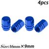 4Pcs/set Car Wheel Tire Valve Caps Aluminum Alloy Car Tire Valve Tyre Caps Stem Air Cap Airtight Cover Auto Motorcycle Supplies