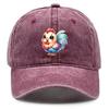 Rooster Print Adjustable Baseball Hat, Animal Flat Cap Lightweight Vintage Non-Stretch Fabric Headwear Snapback Sun Hat