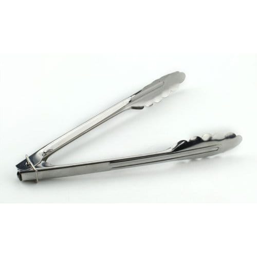 PEARL METAL Easy Wash Stainless Steel Multi-Purpose Cooking Tongs, 24cm, with Rings, Made in Japan, C-8703