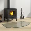 VidaXL Glass Plate for Fireplace 80x50 Cm 324145