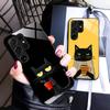 Cute Coffee Cat Glass Mobile Phone Case for Samsung Galaxy S26 S25 S24 S23 S22 S21 S20 Note20 Plus FE Ultra Colorful Cover