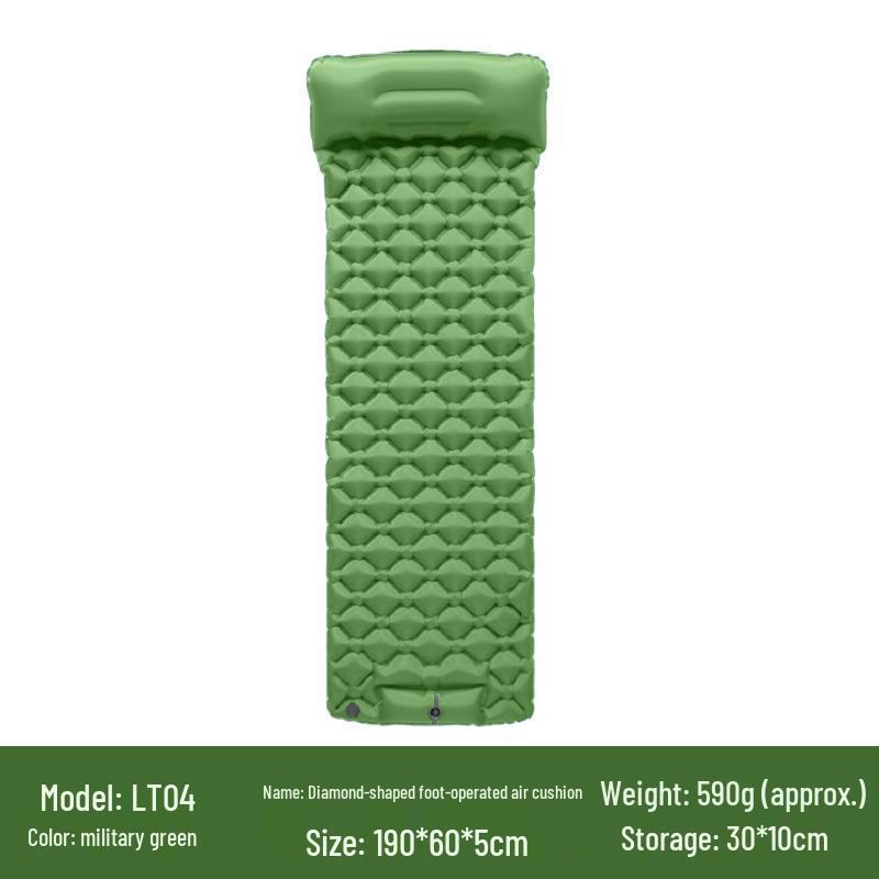 Ultraleichte TPU Fußpumpe Aufblasbare Campingmatte