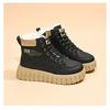 Women Thick Soled Fleece Lined High Top Warm Korean Casual Snow Boots For Ladies