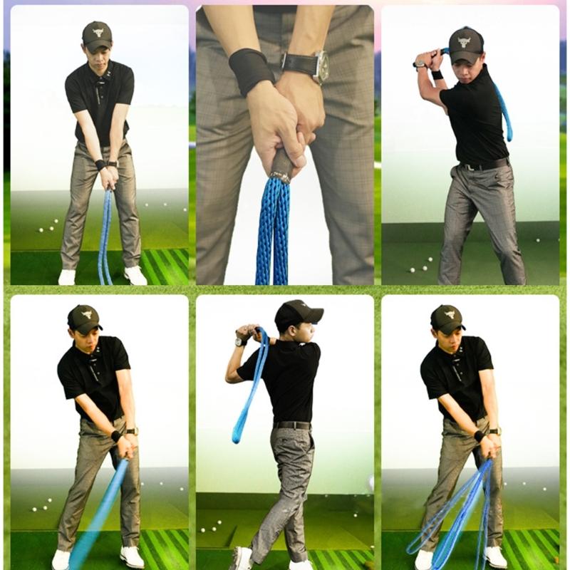 Golf Swing Practice Rope Indoor Golf Training tool Exercise Rope Golf Practice Swing Trainer Golf Club Practice Accessory