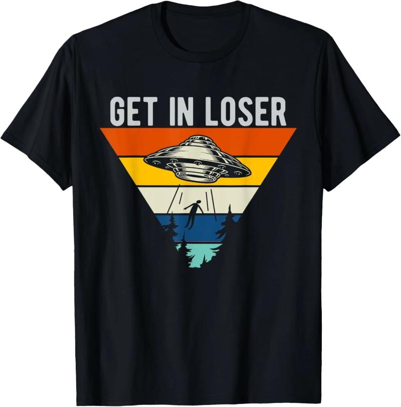 Aliens UFO Egyptian Pyramids | Science Fiction T-Shirt Custom Printed Graphic T Shirts Y2k Funny Shirt Camisas Streetwear