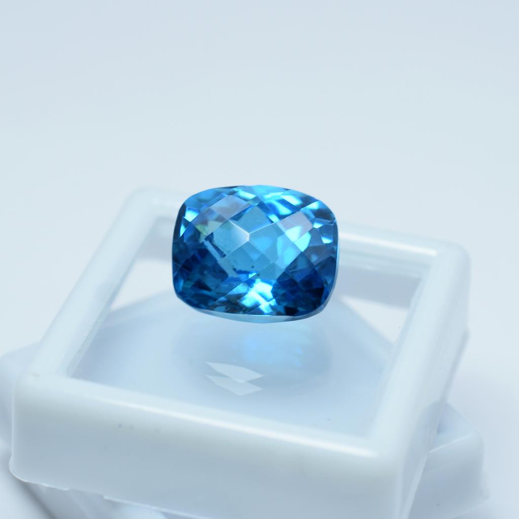 Natural Blue Sapphire Loose Gemstone Cushion Cut 12.15 Ct September Birthstone for Gem Collections