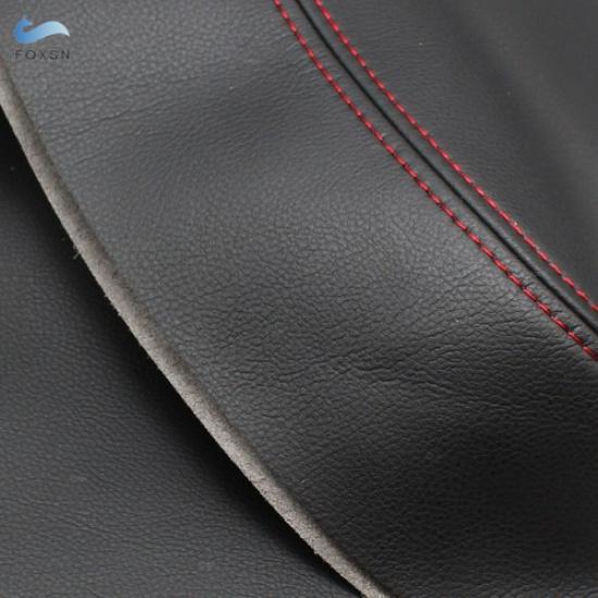4xInner Black Leather+Red Door Panel Armrest Cover For 2011-2017 Renault Fluence