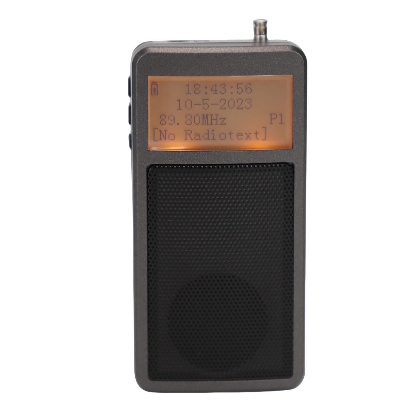 

Radio Multifunctional Battery Operated FM Radio with 3.5mm Earphone Telescopic Antennae for Various Stations