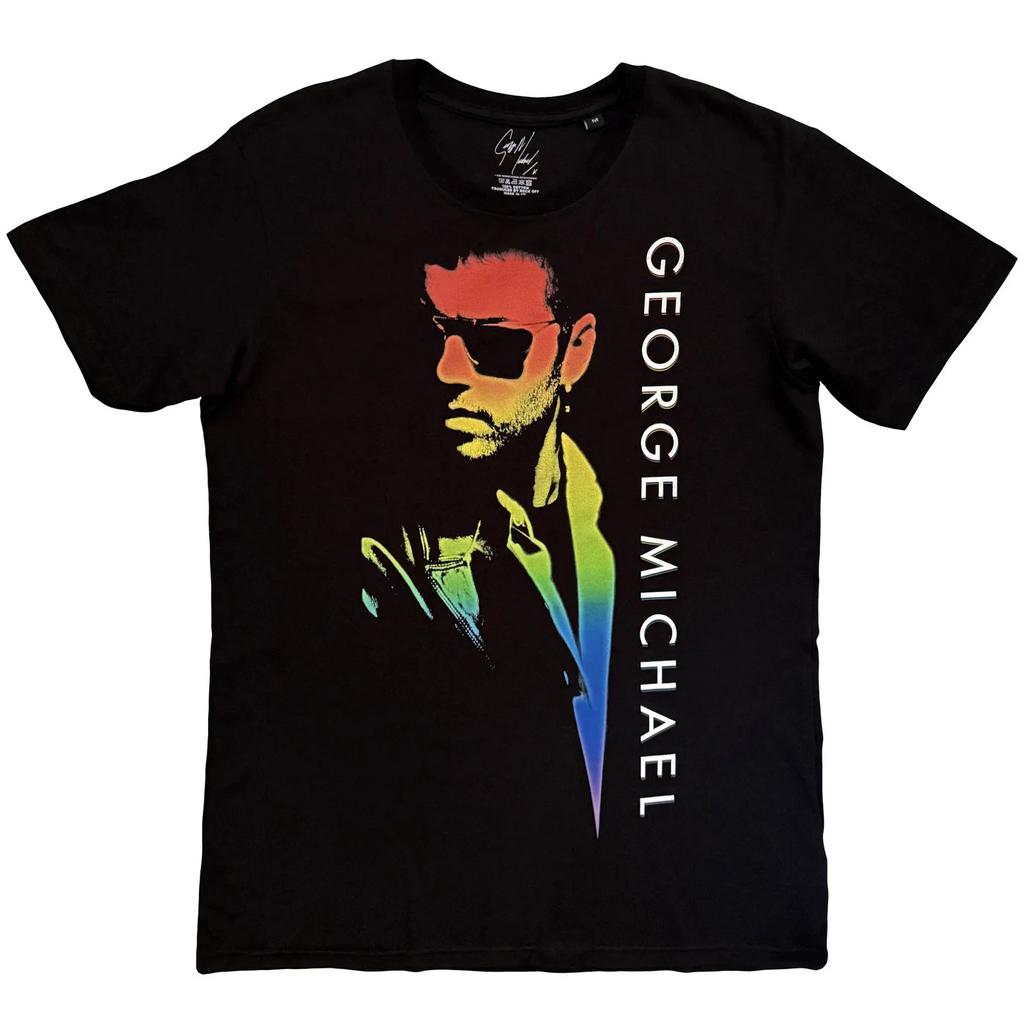 George Michael T-Shirt: Stolz (Schwarz) OFFIZIELL Neu