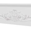 Fireplace Mantel Decorative Frame Surround for Electric Fireplace 101 X 19 X 100 Cm White Wood