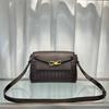 2026 Cross-border Leather Woven Messenger Bag, the Same Fashion Trend for Men and Women, Commuting Versatile Single Shoulder Messenger Bag Bag