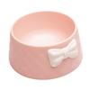 Cat Bowl Feeding Dishes Stable Novelty Anti Slip, Bow Tie Decorated, Pet Feeder Water Cats for