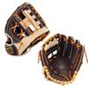 ZETT Pro Status SCE Soft Baseball Glove for Second and B Size 4 Shortstop, Brown/Pastel (3732), (BRGB32556F)