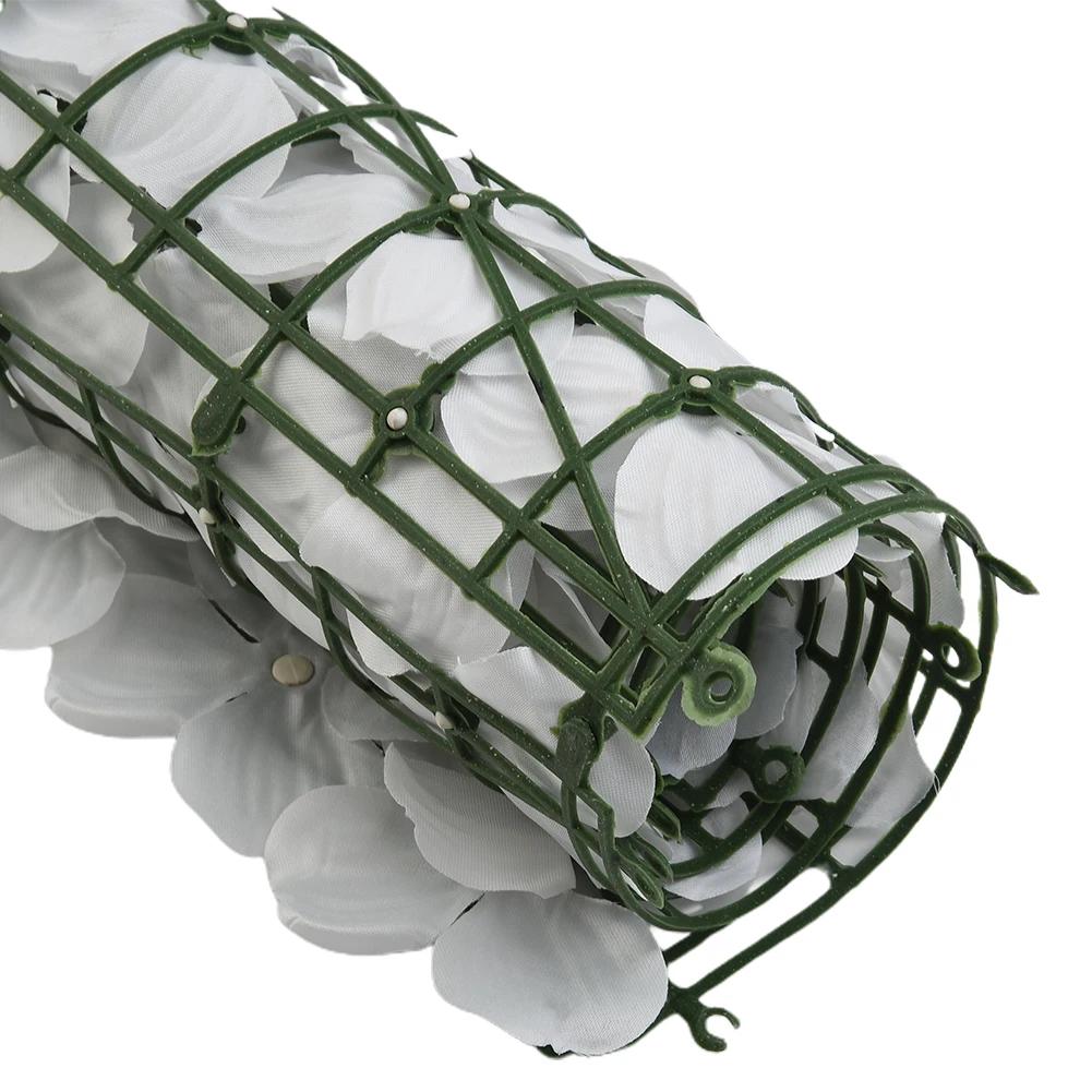 1x Artificial Cherry Blossom Leaf Privacy Fence Screen Home Garden Flowers Hedge Fencing Flower Fence Net Wall Decoration