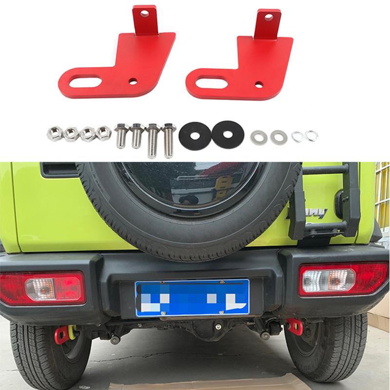 Lantsun JMN157 Aluminum Alloy Rear Strengthened Tow Hook Hitch for Suzuki for Jimny JB74 2018+ 3-Door