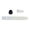 Removable Badminton Bat Handle Nylon Fiber Racket Floating Shockproof Grip Handle Kit White