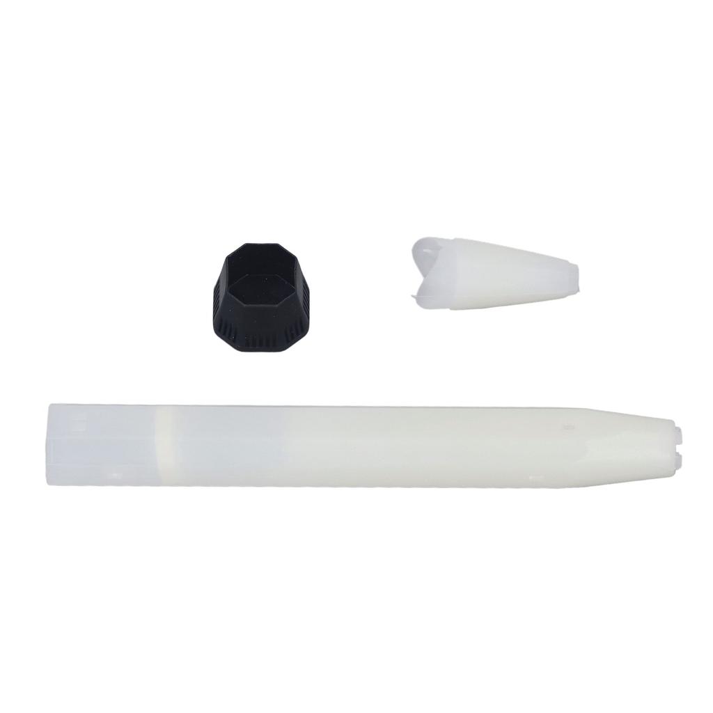 Removable Badminton Bat Handle Nylon Fiber Racket Floating Shockproof Grip Handle Kit White
