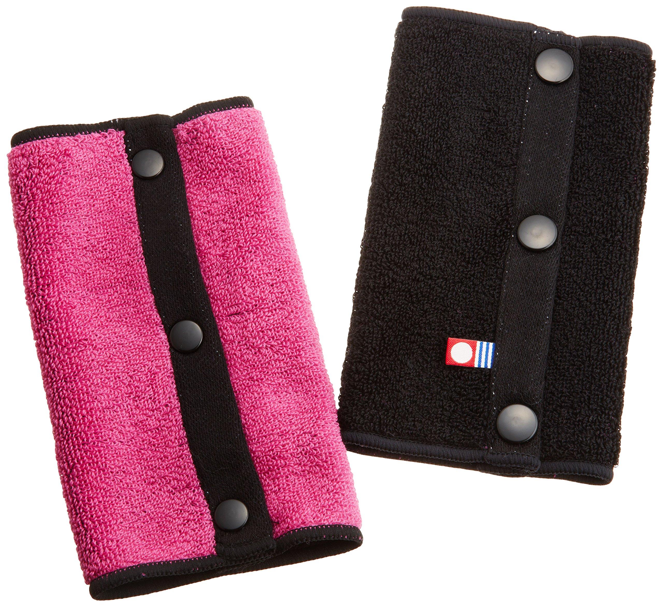 

BABYHOPPER Made in Japan Drool Cover for Ergobaby Baby Carriers and Imabari Towel Reversible Belt Black Pink (Pad) Strollers, Cover, (CKBH00201)