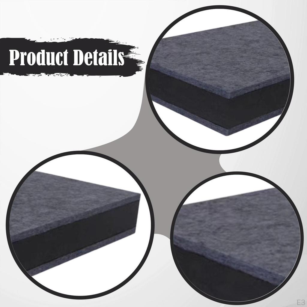 , Alfombrilla antivibración, Aislamiento acústico Antideslizante Amortiguador para Gimnasio,