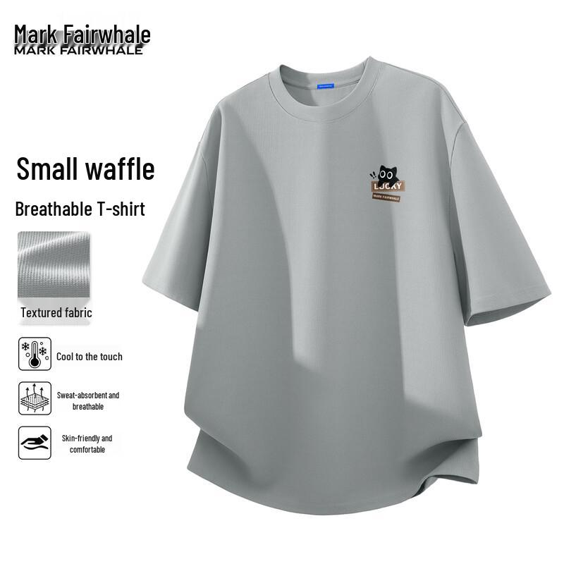 Mark Fairwhale Men s Waffle Knit Ice Silk T-Shirt 3XL