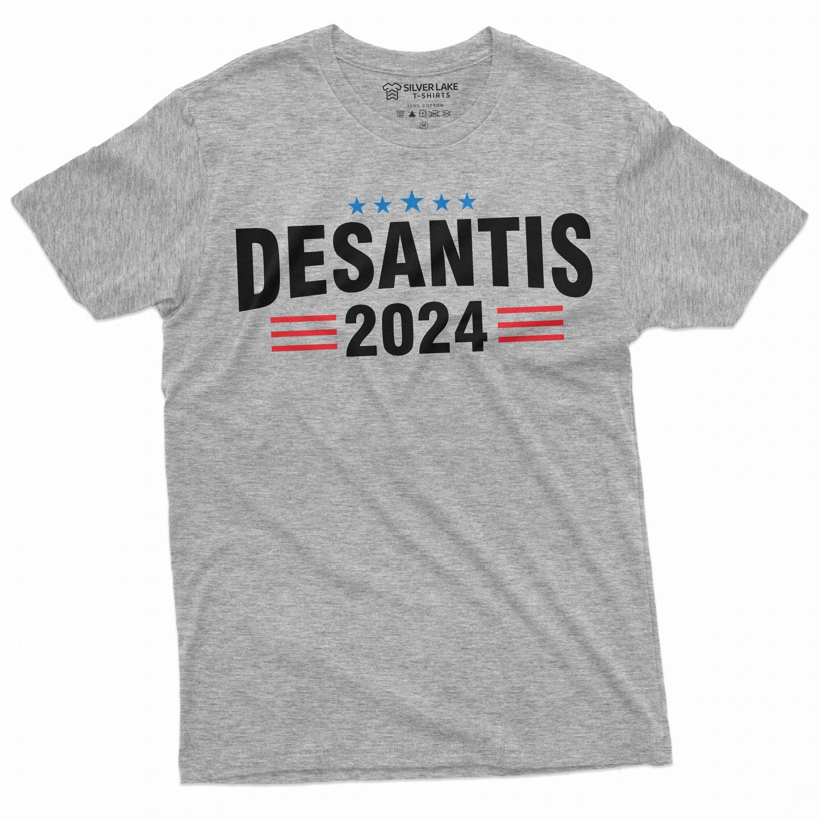 Men s Desantis 2024 T-shirt Florida governor ron deSantis Shirt Political Tee S