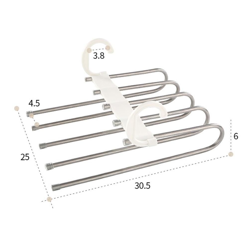 Multi-layer Trouser Hanger Saving Space Pants Organizing Shelf For Bathroom