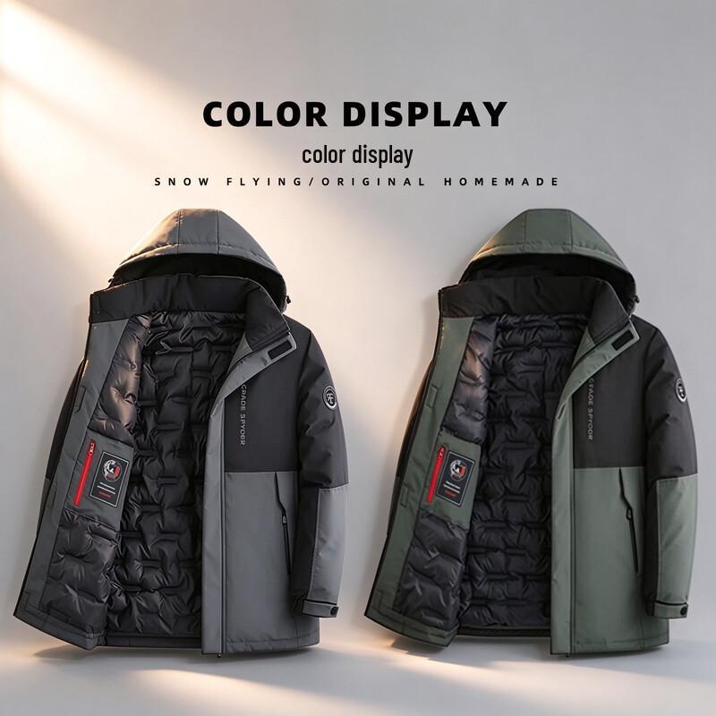 LRT Men's Detachable Hooded Insulated Padded Jacket