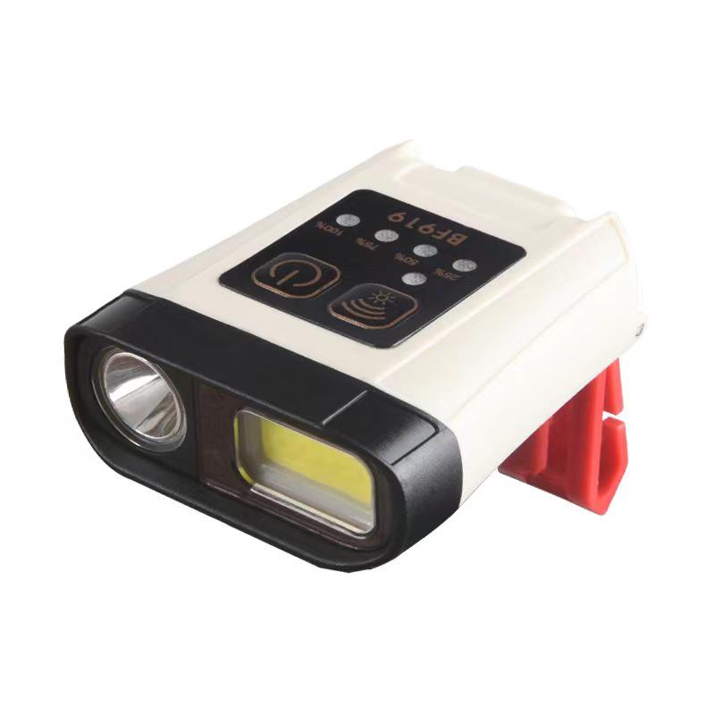 Multifunctional Induction Headlamp: Strong Long-Throw Clip-On Light for Night Fishing, Outdoor Adventures, and Cycling.