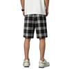 Men Drawstring Waist Plaid Print Casual Shorts Relaxed Fit Lightweight Breathable Fabric Knee Length Summer Bottoms