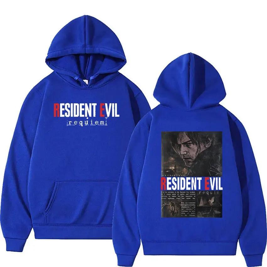 2026 Resident Evil 4 Potisk Mikina Unisex Vintage Gotická Mikina s Kapucí Unisex Ležérní Móda Nadměrné Mikiny s Kapucí Fleecové Streetwear