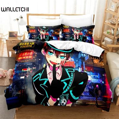 Quente Menino Preso ao Chão Hanako-Kun Conjunto de Cama Anime Capas de Edredom Roupa de Cama Tamanho Casal Adultos Crianças Presente